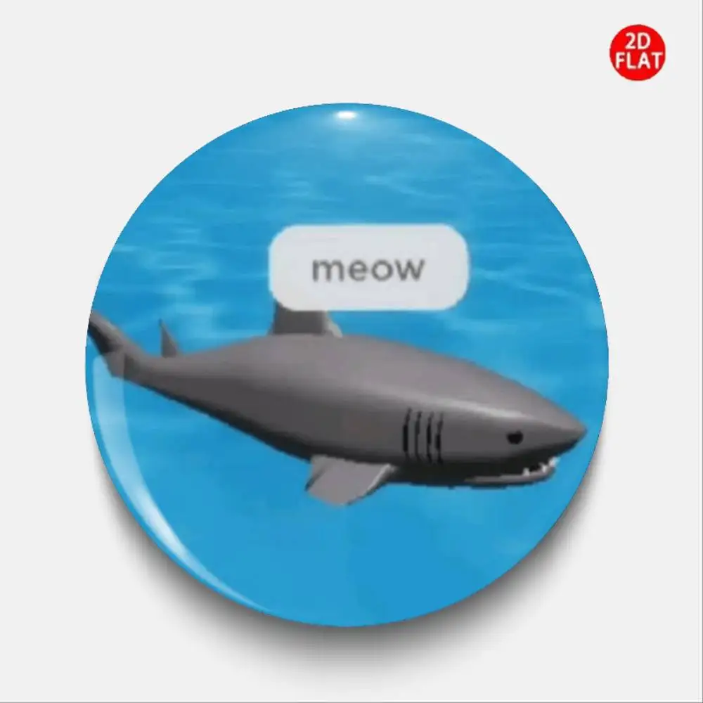 2026 Latest Cartoon Anime Plastic Pin Brooch Badge 2D Flat Suitable For Shirts Badges Button Round Creative Pin Brooch