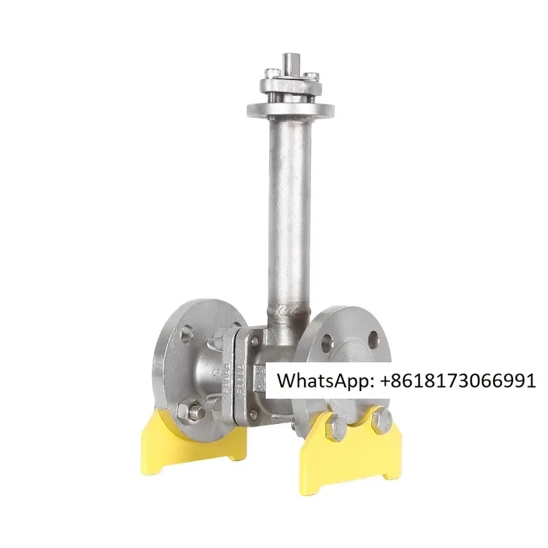 Low temperature , extended stem, high platform , stainless steel internal thread ball  raised switch ball valve