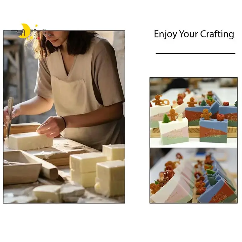 

AF95-Набор для изготовления мыла, формы для мыла на 42 унции с регулируемой деревянной мерной коробкой для мыла, резак для мыла. Наборы своими руками