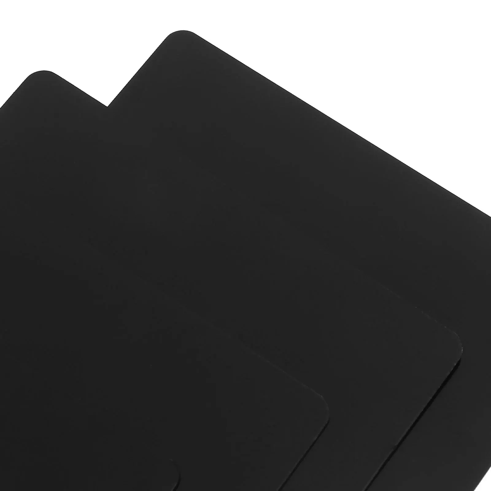 บัตรธุรกิจอะลูมิเนียมเปล่า 6 ชิ้น สีดำด้าน สำหรับสลักชื่อ ป้ายโลหะน้ำหนักเบา สำหรับป้ายชื่อ งานประชุมทางธุรกิจ