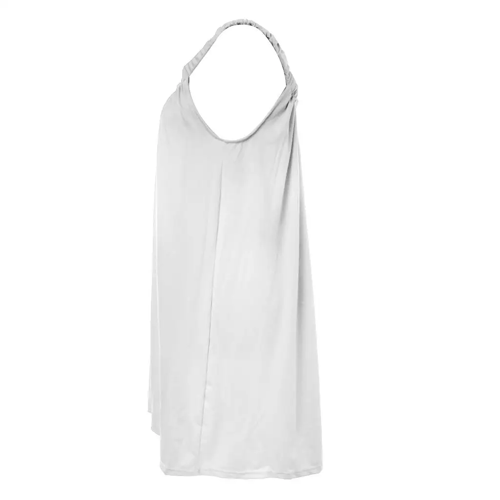 

Solid Color Sleeveless Women Harness Dress Mini V Neck Short Dress Milk Silk Soft Pajamas for Home Wear