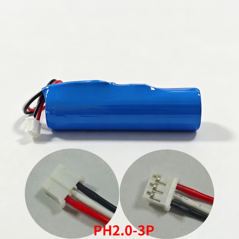 JST-PH2.0-3P 18650 3.7V 3500mAh PCB Lithium Ion Battery FOR DVD Digital Device Electronic Dog Sweeper Vacuum Cleaner