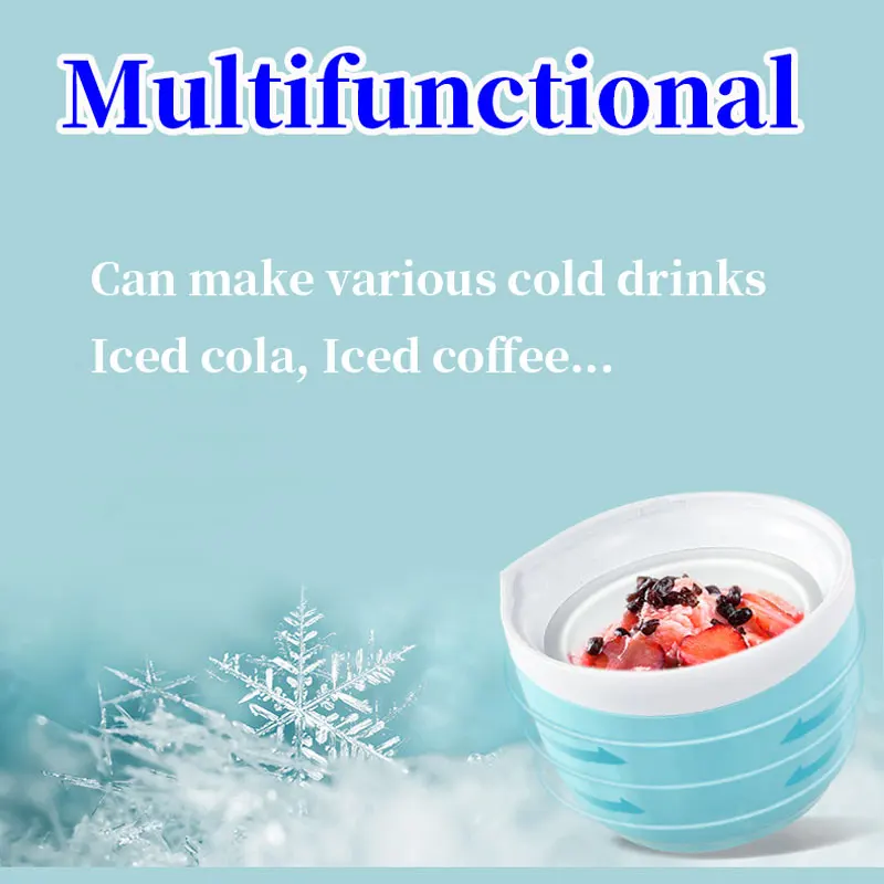 Soft Ice Cream Maker Mini Electric DIY Frozen Fruit Freezer Smoothie Blender Portable Automatic Machine Kitchen And Home 500ml