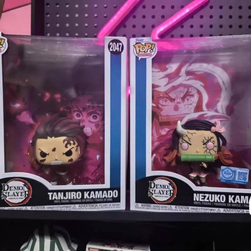 Funko Pop الأصلي شيطان القاتل أنيمي الشكل دوما أكازا تشاتشامارو ألعاب شخصيات الحركة للبنين بنات أطفال هدية الكريسماس