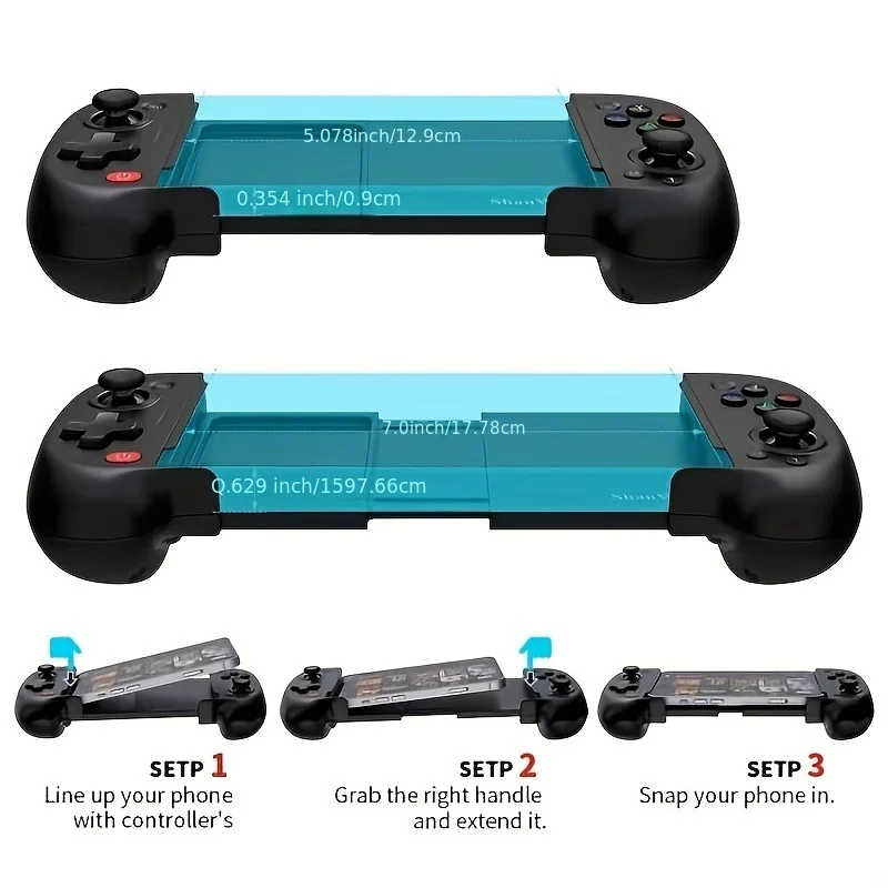 Custom.Ergonomic Wireless Gaming Controller with Adjustable & Dual Vibration, 6-Axis Gyroscope - USB Rejected, Compatible