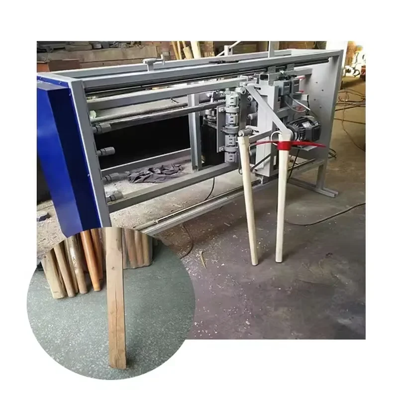 CE Certification Automatic Wooden Hoe Making Machine Pick-handle Machine 1700mm Hoe Machine Wood bar Sander