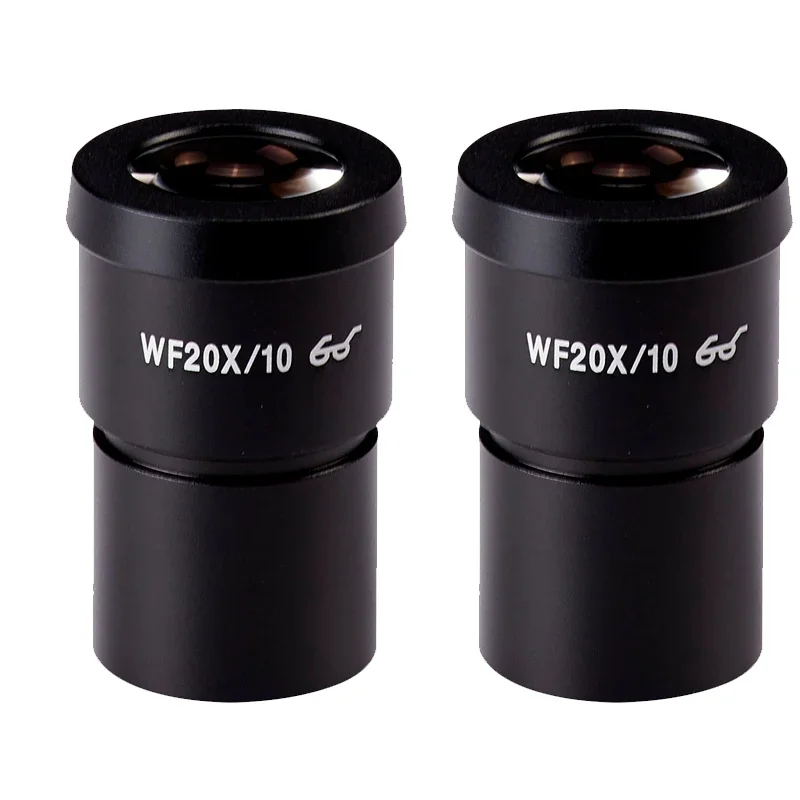 2PCS Microscope Auxiliary Eyepiece WF5X WF10X WF15X WF20X WF25X WF30X Wild Field For Stereo Binocular Trinocular 30MM Interface