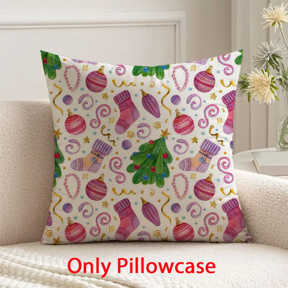 

Christmas Pillow cover fall decorative 45x45 cushions cover for pillow case winter decorative cushions