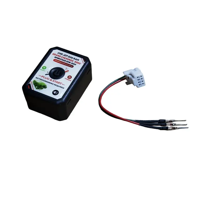 No-Programming Steering Lock Simulator Emulator For Jeep Grand Cherokee 300 With Integrated Sound System-A54R