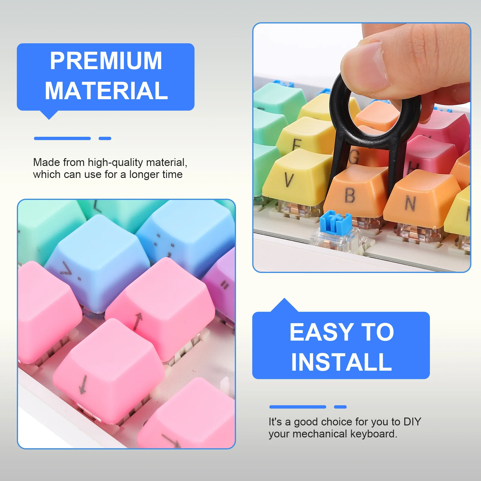 

Mechanical Keyboard Keycap Keycaps Protector Home Computer DIY Durable Replace Accessories Premium Colorful