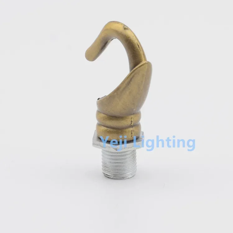 dining room bar lamp hook/ Load bearing / Opening hook / hanging hook / golden bronze/ M10 inner tooth Lighting accessories DIY