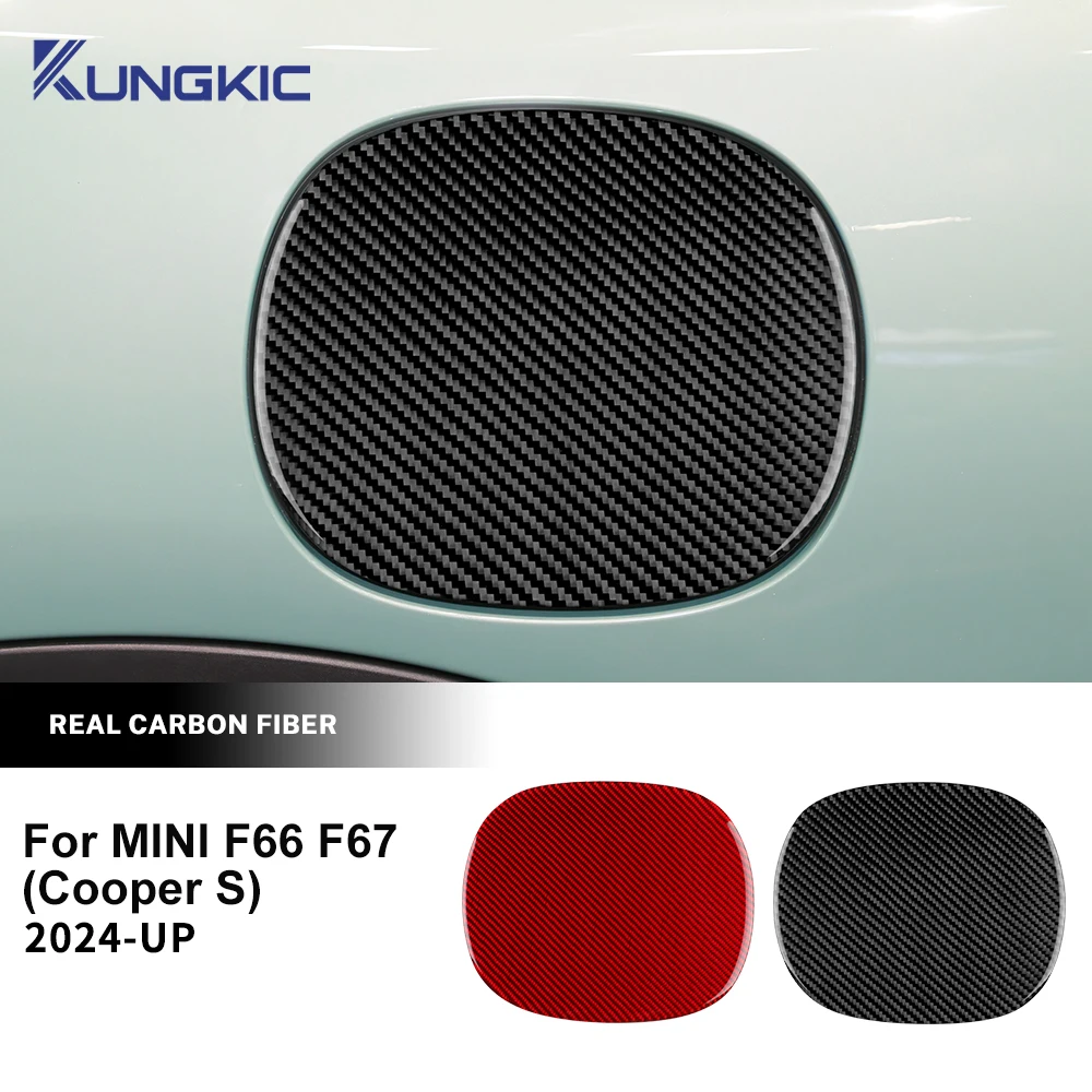 

Для BMW Mini Cooper S F66 F67 2024 2025 из настоящего мягкого углеродного волокна, крышка топливного бака автомобиля, внешние аксессуары