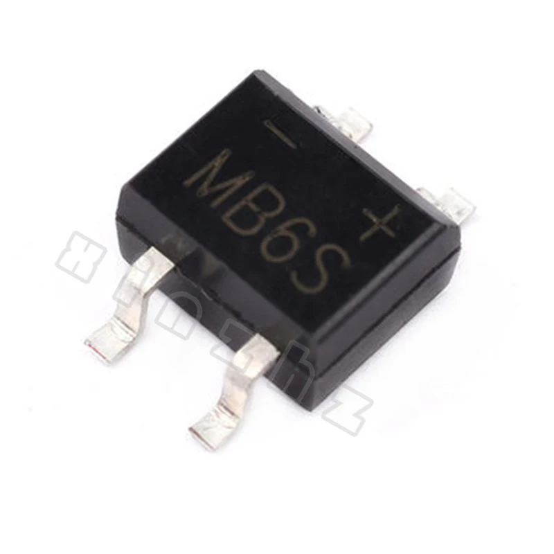 10PCS MB6S MB8S MB10S B6S B8S B10S 100% New Single-Phase Bridge Rectifiers SOP-4（MDI）