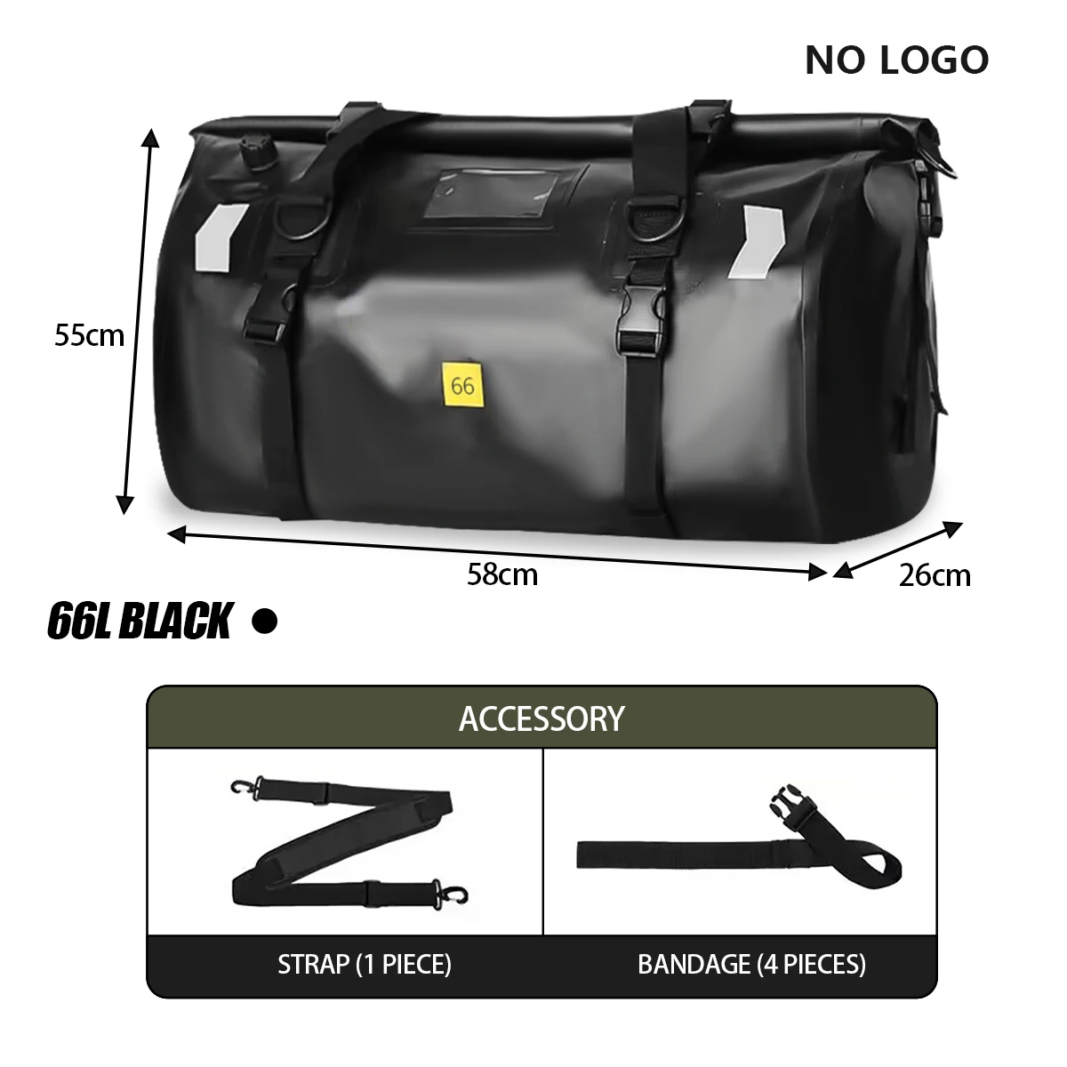 SOYAVISION Universal Motorrad Wasserdichte Schwanz Taschen Rücksitz Taschen Radfahren Camping Reisetasche Motorrad Roller Sport Gepäck Pack 66L 40L 5