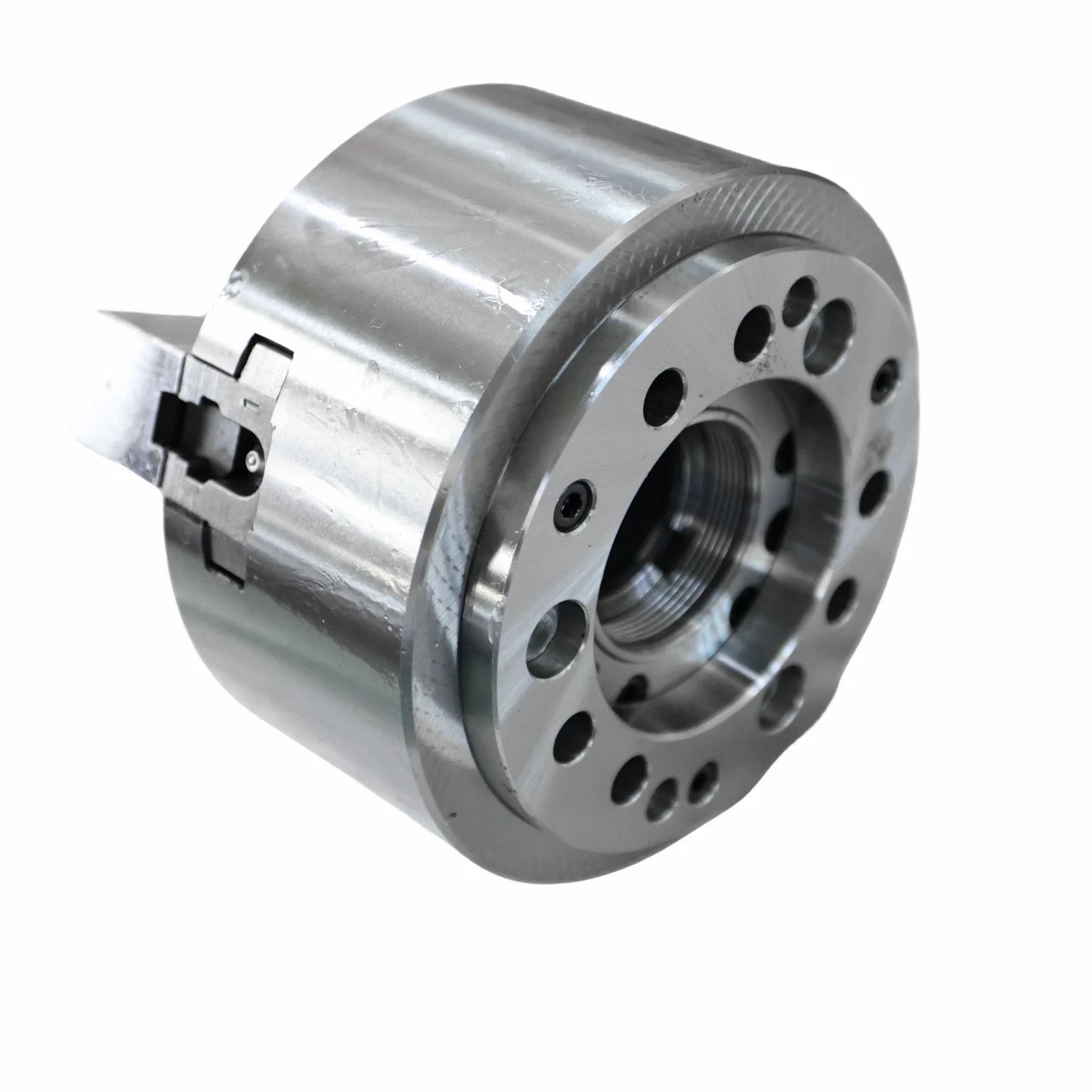 Powerful Electro 10inch Chandox 3-Jaw Hydraulic JINGGONG Chuck for Lathe Drilling Milling CNC Machine