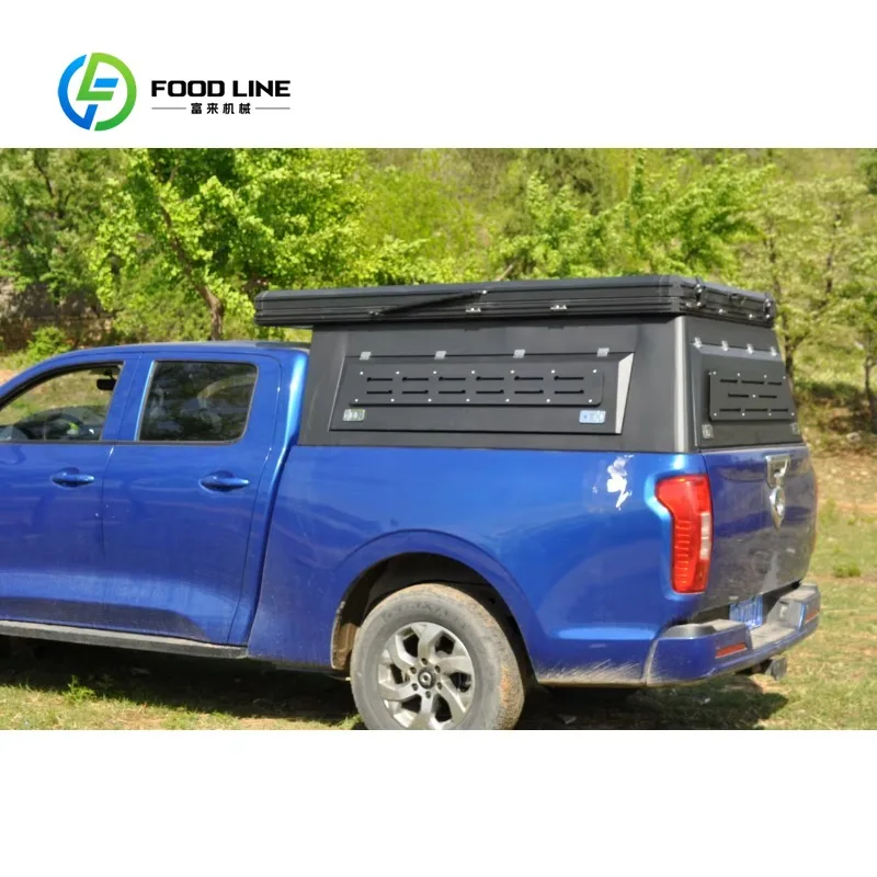 Customized diagonal hard‑shell rooftop camping shelter high waterproof rating 3‑4 person 4x4 offroad three‑season pickup camping