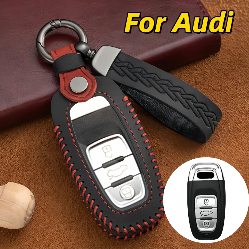 

Leather TPU Car Key Case Cover for Audi A1 A3 8V A4 B8 B9 A5 A6 C7 A7 A8 Q3 Q5 Q7 S4 S6 S7 S8 R8 TT Car Key Protector Shell