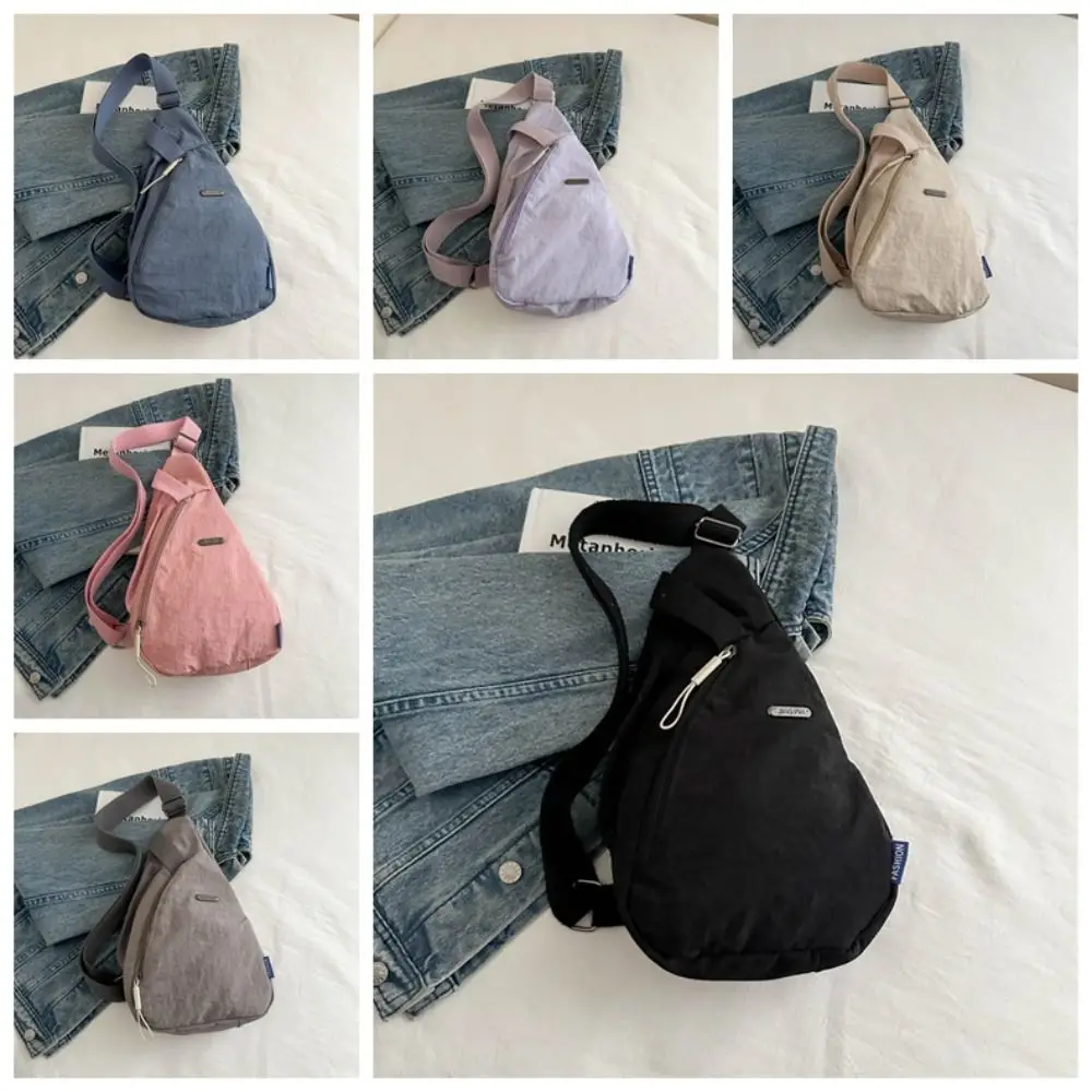 

Простая тканевая сумка через плечо с карманом на молнии, мягкая сумка-мессенджер с буквенным принтом, ретро-пакет, нагрудная сумка для мужчин, женщин/мужчин