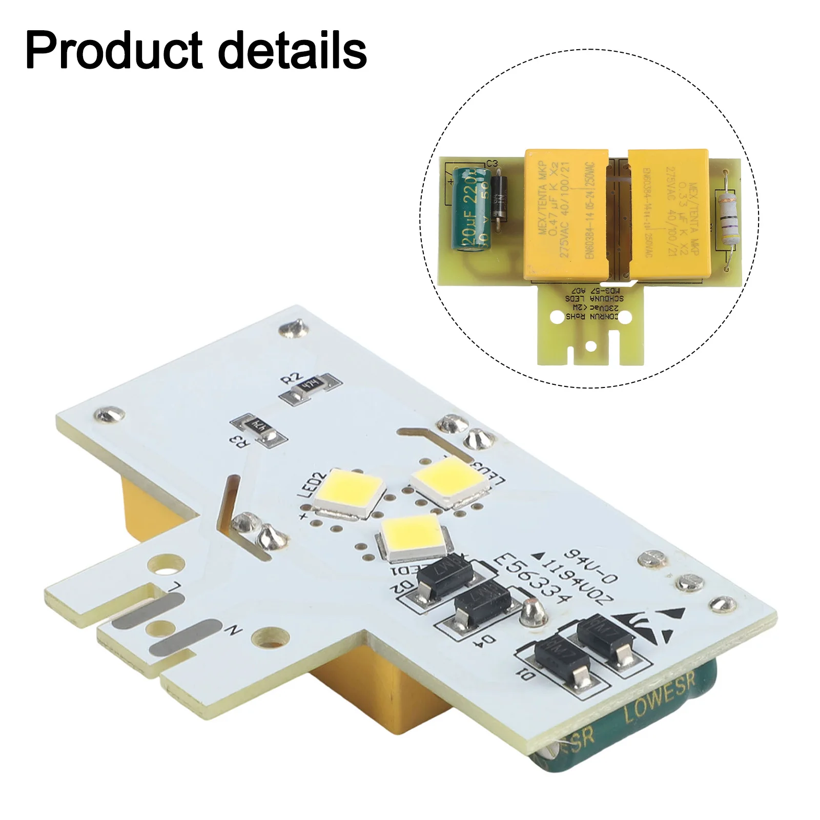 Kitchen Lighting Refrigerator Lighting Soft Illumination Energy Saving Refrigerator Light Easy Installation Enhanced Visibility