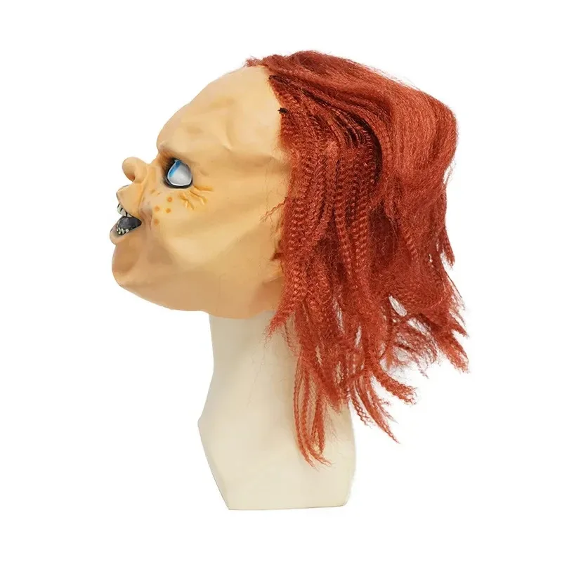 Child is Play Mask Cos Costume Masques Ghost Chucky Masks Horror Face Latex Mascarilla Halloween Devil Killer Doll Helmetx,5;d'2 view 4