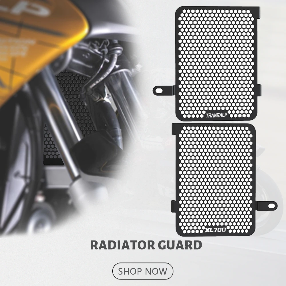 

Motorcycle For Honda XL 700V TRANSALP 2008-2022 2021 2020 2019 XL700V Transalp Radiator Grille Cover Guard Protection Protector