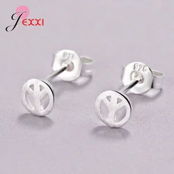Real 925 Sterling Silver Jewelry For Women Cute Animal Hollow Earring Stud Small Stud Earring For Girls Wholesale/Retails