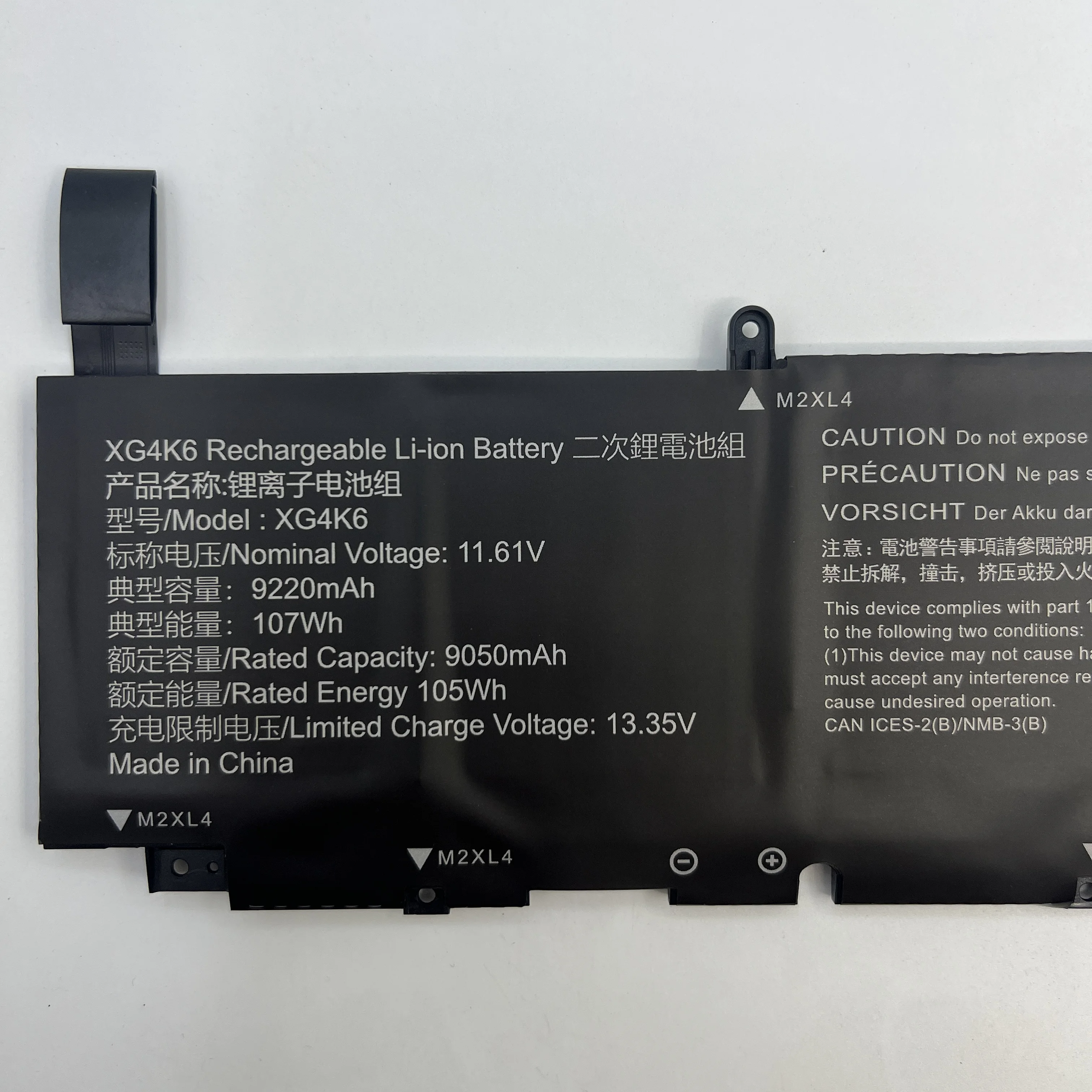 XG4K6 11.4V 97Wh 5XJ6R 11.4V 56WH 01RR3 F8CPG 0F8CPG Original Laptop Battery For Dell XPS 17 9700 9710 Precision 5750 03324J