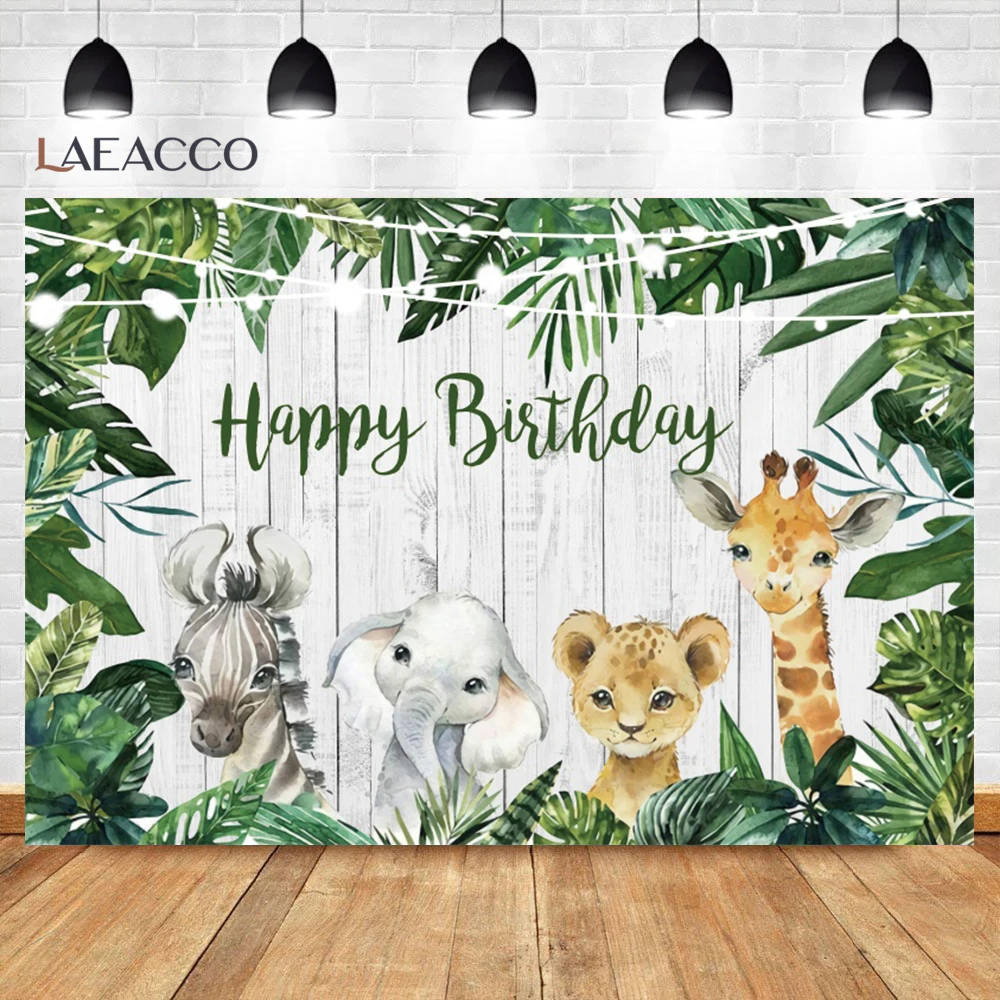 الاستوائية الغابة سفاري التصوير خلفية طفل 1st البرية واحد المولود الجديد حفلة عيد ميلاد فوتوزون الأسرة تبادل لاطلاق النار خلفية الصورة