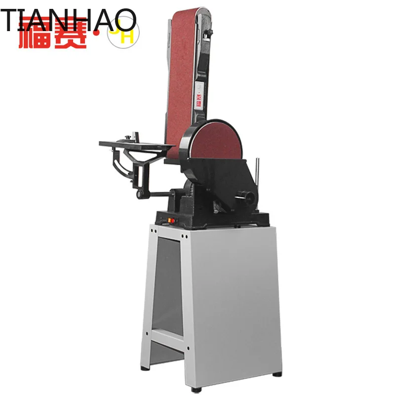 Heavy Duty Benchtop Sanding Belt Machine for Metal Polishing Brushing Grinding Deburring Industrial Workshop Home Use for DIY
