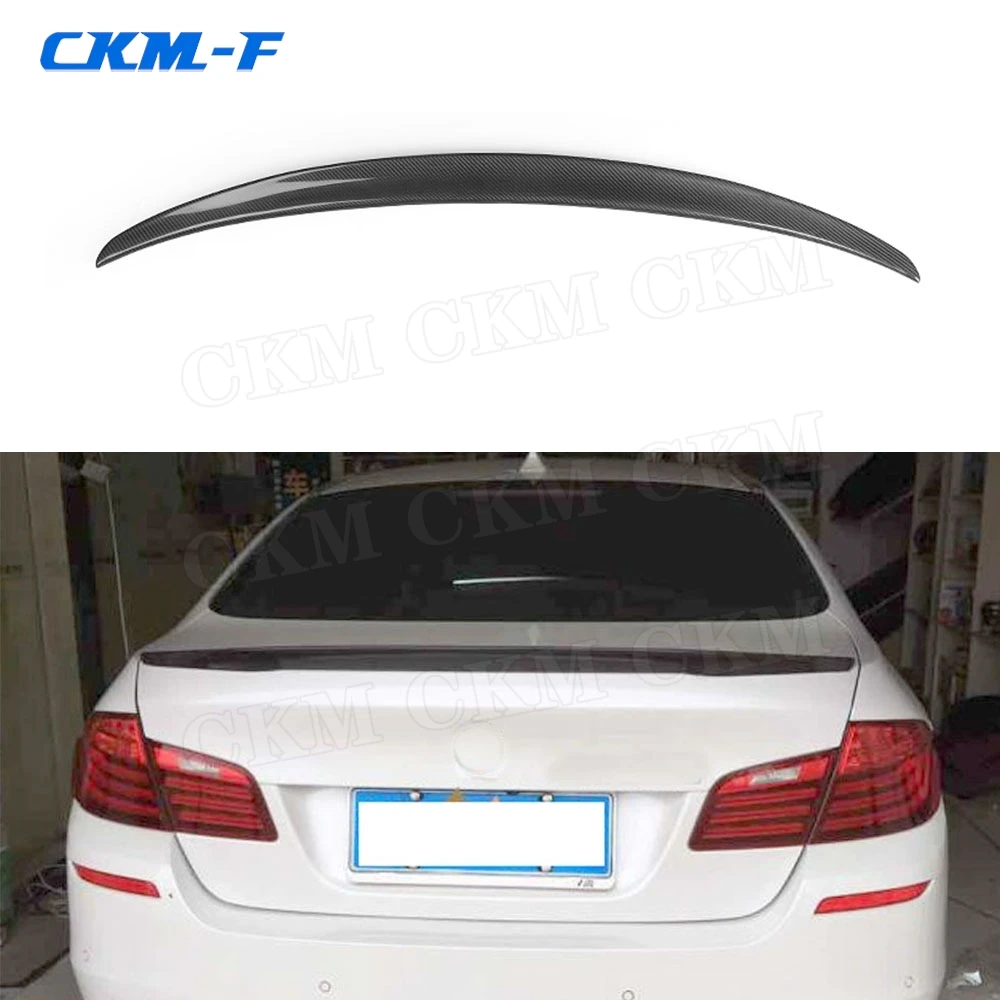 

Rear Trunk Trim Spoiler For BMW 5 series F10 F18 520i 528i 530i 535i 550i 2010-2018 Carbon Fiber Boot Spoiler Wings Car Sticker