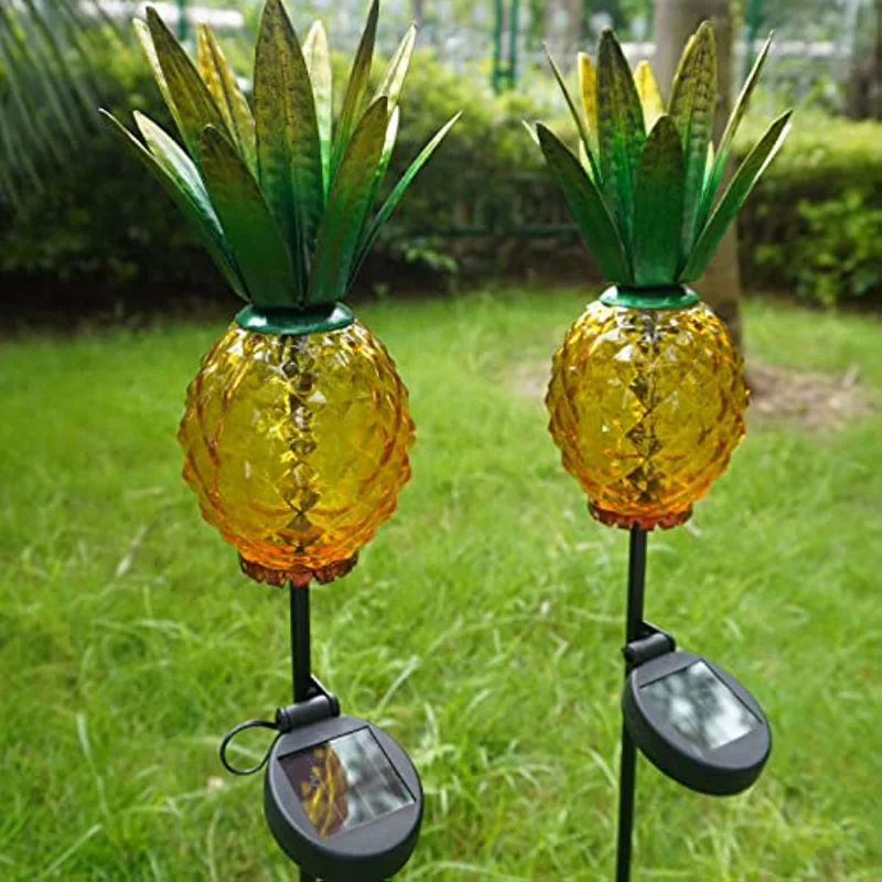 

Pineapple Lights Outdoor Solar Garden lamps Decorative Waterproof LED Stake for Patio Yard Lawn Deco garden lights outdoor patio