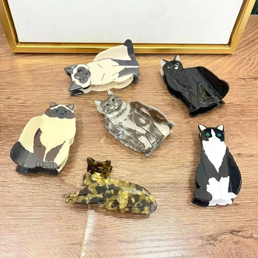 

Creative Acetic Acid Acetate Cat Hair Claw Pet Hairpin Animal Hair Clip Cartoon Headdress Shark Clip Daily