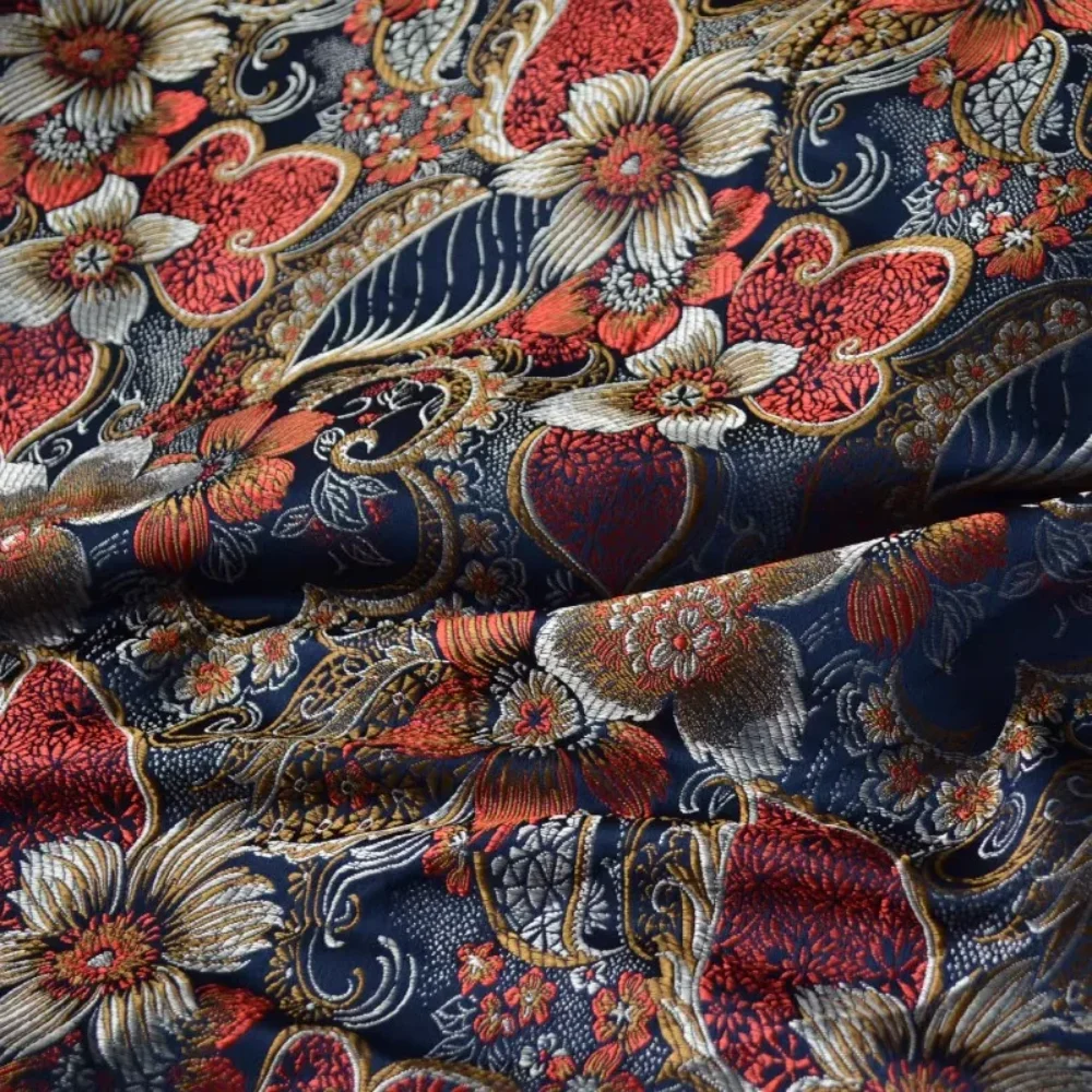 

Jacquard Weaving Brocade Fabric Ethnic Style for Clothing Designer Handmade Diy Sewing Material By The Meter Cloth