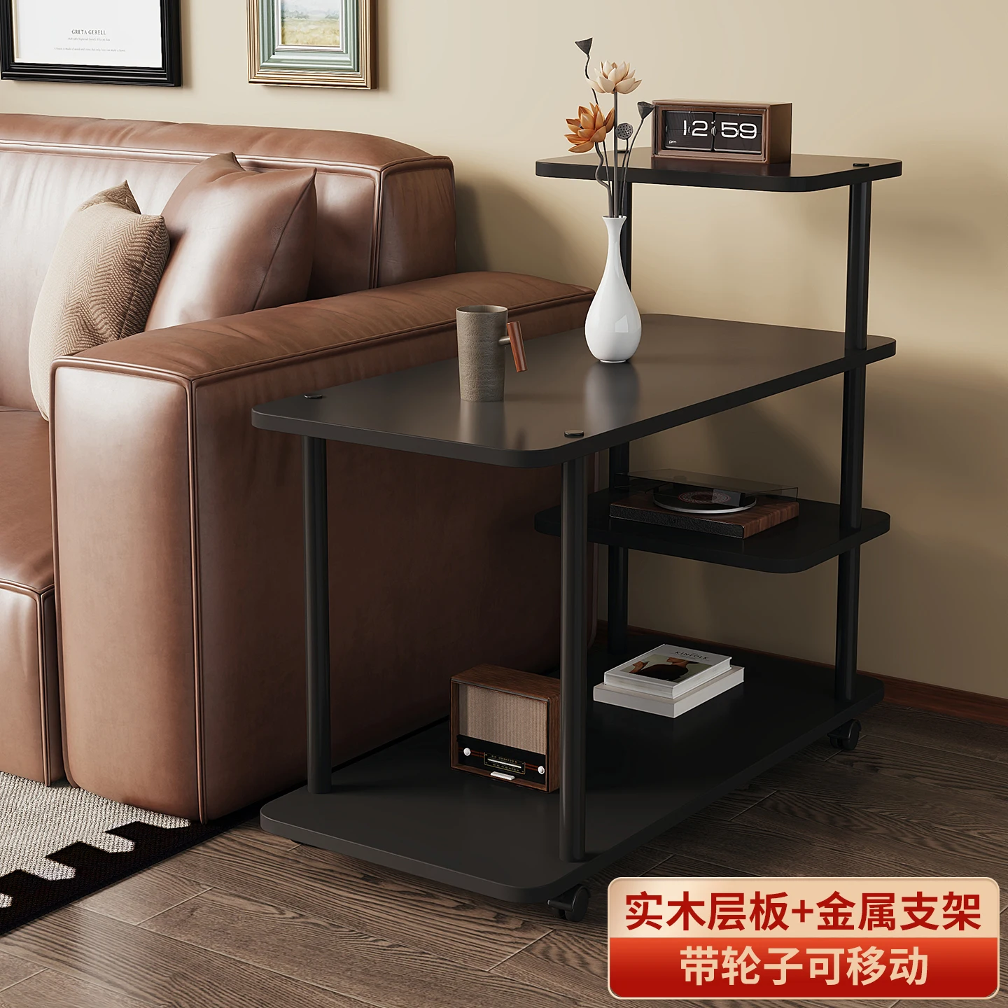 

Sofa side table removable small coffee living room household small apartment side cabinet shelf bedside table tea table sm