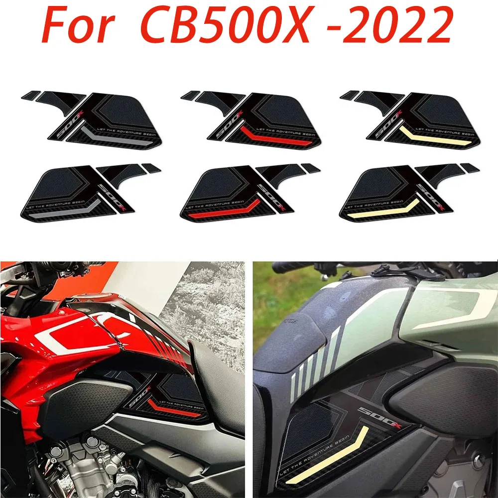 

3D Resin Motorcycle Tank Side Pad Sticker Waterproof Anti-scratch Protector for HONDA CB500X 2022