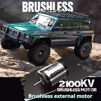 YK4107 Pro Brushless 1:10 Simulation Patrol RC Remote Control Brushless 4WD Differential Lock Climbing Car Off-road Vehicle