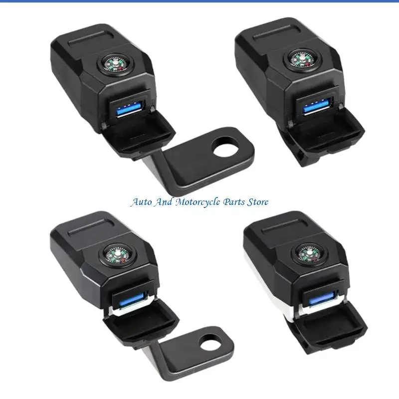 P9FD Electric Bike USB Chargers Quick Integrated Compasses for Mobile Devices