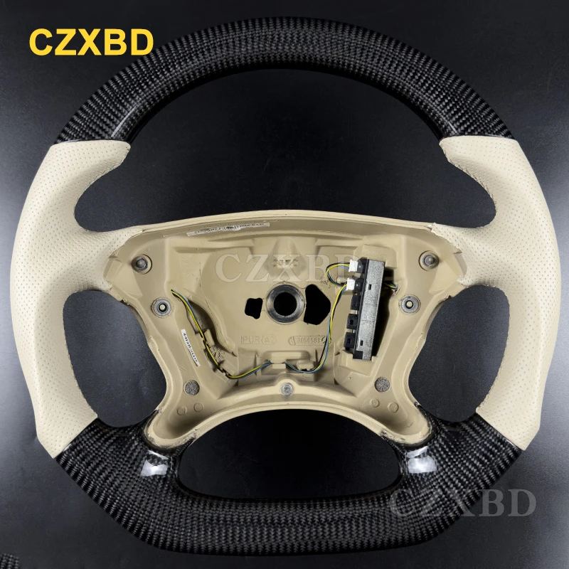 

Кожаный руль для Mercedes-Benz W209 W211 E200 E230 E280 E350 W463 W219 E55 G55 G500 Высококачественный перфорированный гладкий Lea