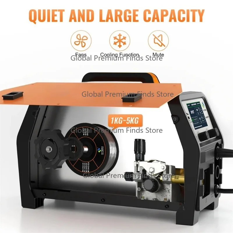 

HIM250 DPP Double Pulse Aluminum Welder – 180A IGBT Inverter, Supports MIG/Gasless/MMA/Lift TIG