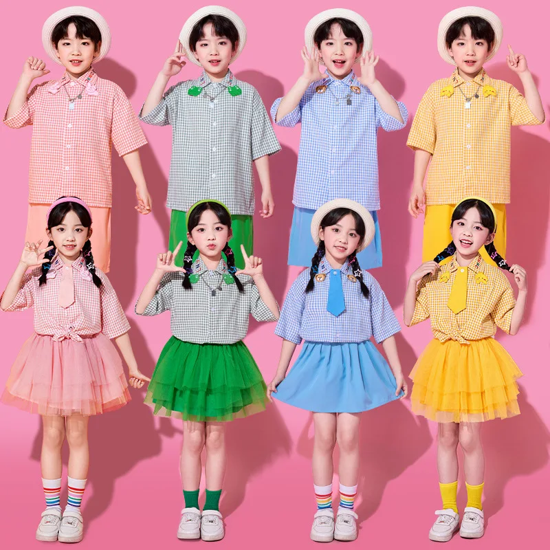 Children's Street Dance Fashion Outfits Performance Uniforms School Graduation Class Performance Costumes Jazz Dance Set