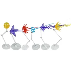 Anime Action Figure Effects Diy Shock Wave Genki Bombs Special Fight Scene Base Game Display Stand Assembly Model Children Toy