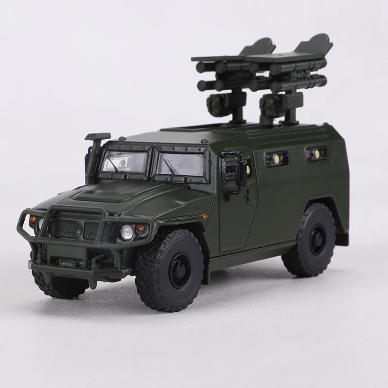 

MASDI 1:64 Tiger Armored Car Military Armed Anti-Tank Missile Simulation Alloy Military Model