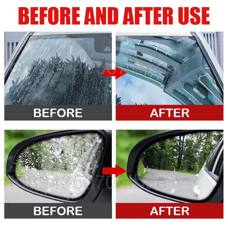Car Glass Anti-rain Water Spray Repellent Nano Coating Hydrophobic Waterproof Agent Oil Film Removing Auto Glass Film Agent view 6