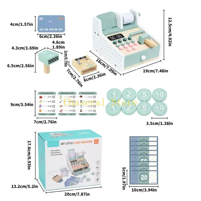 E7CE Kid Supermarket Pretend Play Shopping Toy Simulation for Kids Development