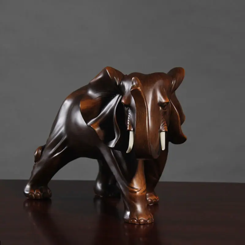 Resin Elephant Ornaments, Handmade Crafts, Home Decoration, Living Room and Office, Animal Statue, High Quality Gift, New