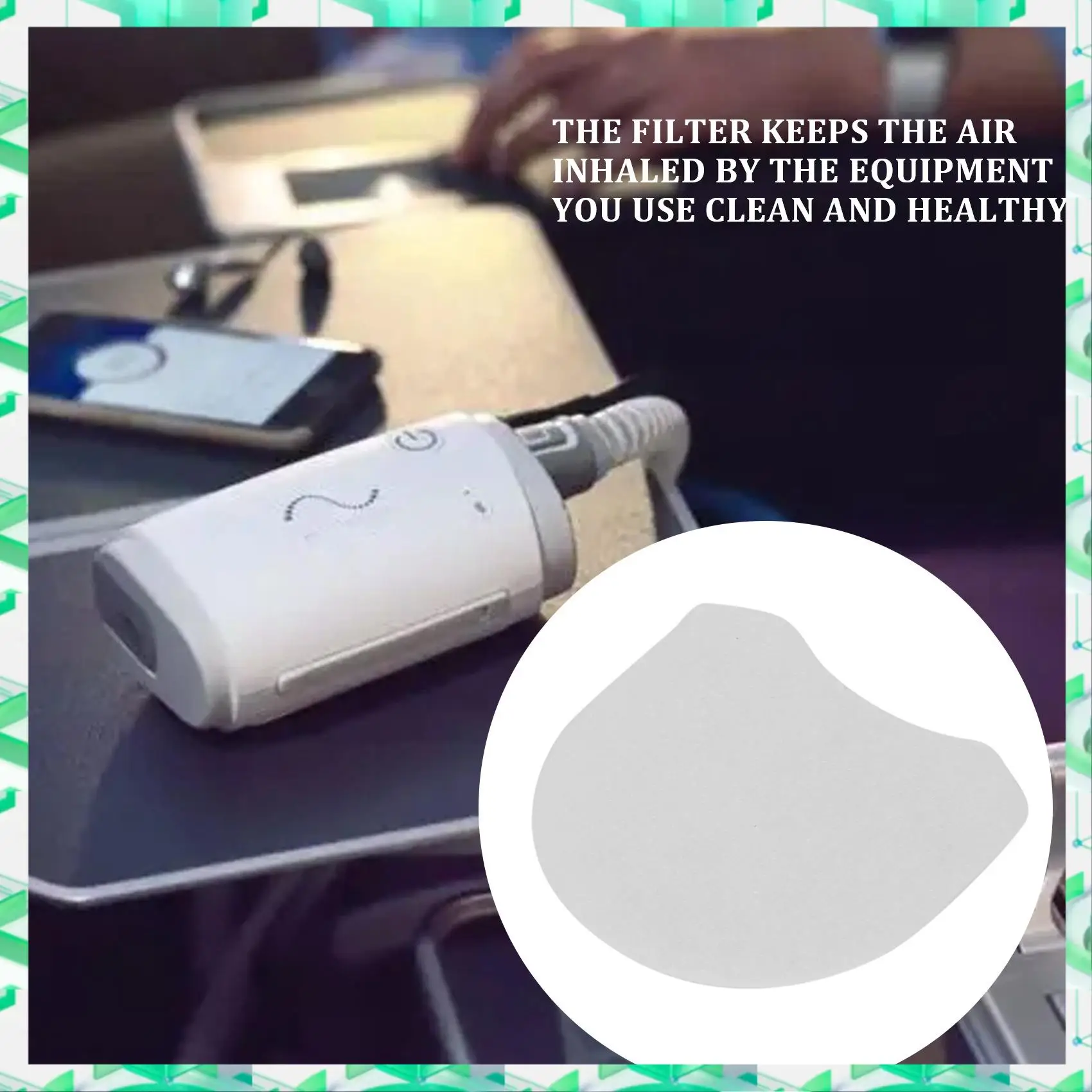 

3C Electron, 20 шт., сменные CPAP-фильтры для переработанных устройств Airmini, ультратонкие гипоаллергенные одноразовые CPAP-фильтры, 2