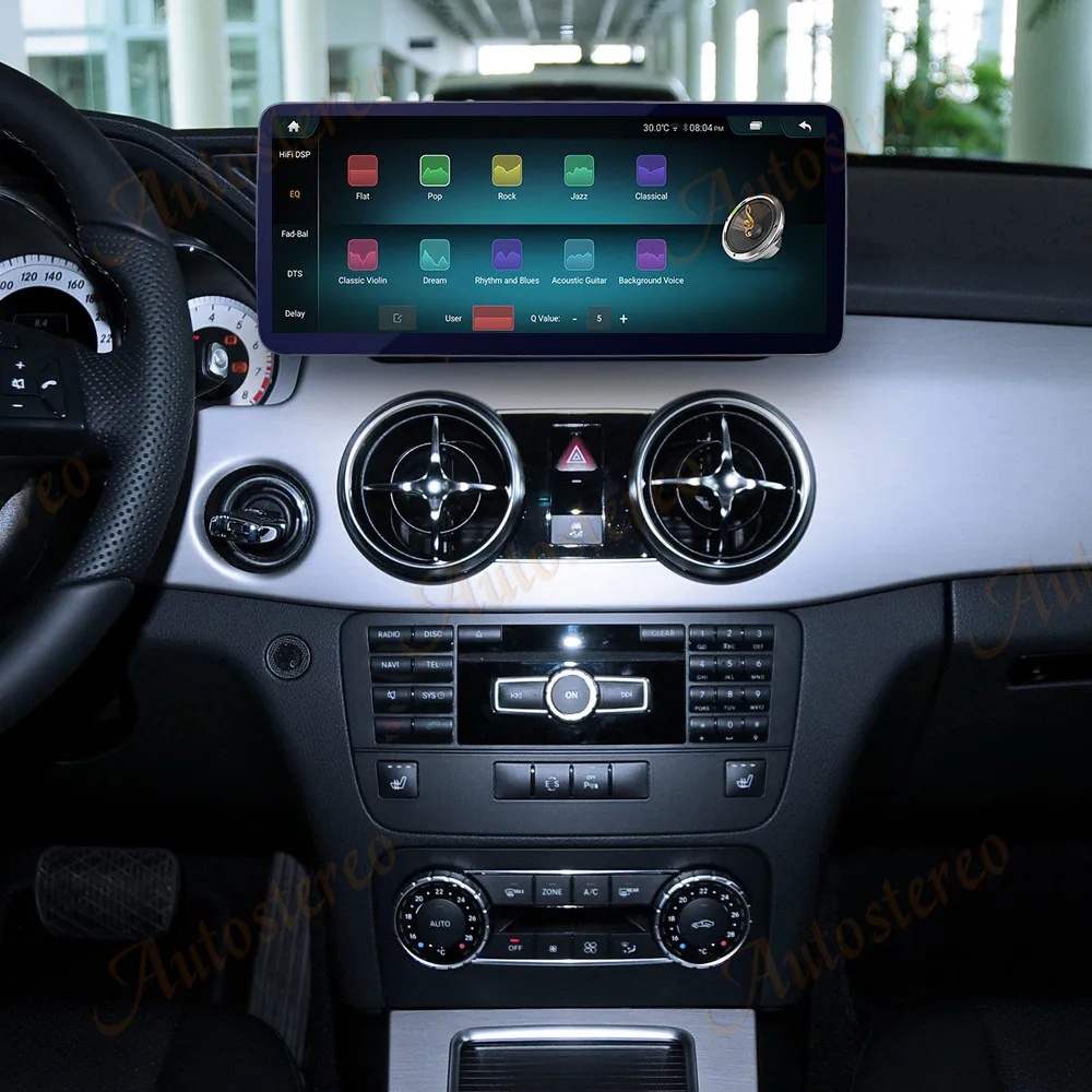 

2400*900 12,3 дюймов Android 13 Carplay для Mercedes Benz GLK 2013-2015 автомобильный мультимедийный плеер GPS-навигация автомобильное радио головное устройство