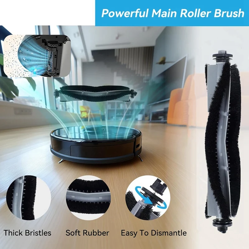 B58B-Replacement Accessories For Airrobo T20+ Robot Vacuum Cleaner Parts Main Side Brushes HEPA Filters Dust Bags Mop Pads