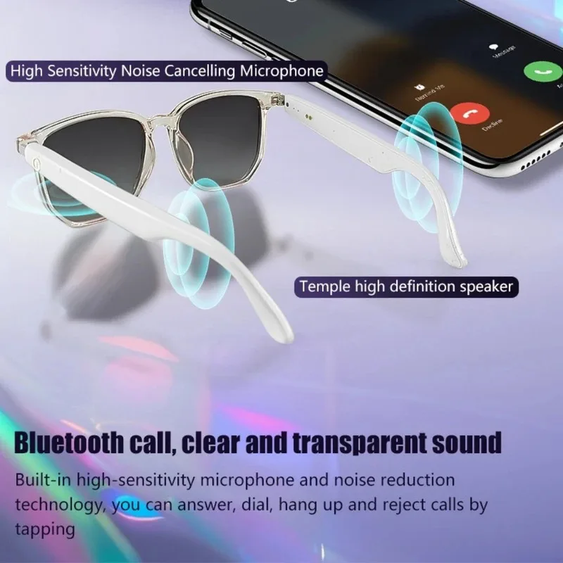 النظارات الذكية لتسجيل الفيديو AI Bluetooth Call Translation Voice Assistant Glasses #6