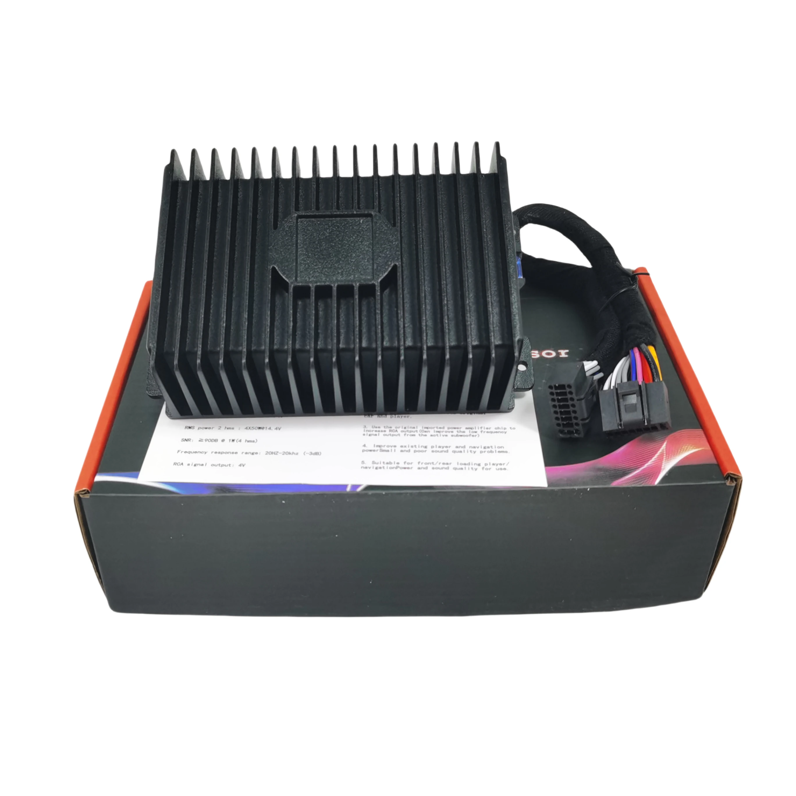 High Quality OEM Professional EQ Adjustment Class AB 4-Channel Digital DSP Audio Processor Car Cast Aluminum Power Amplifier